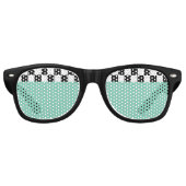 Lunettes De Fête Retro rétro checkers (Devant)