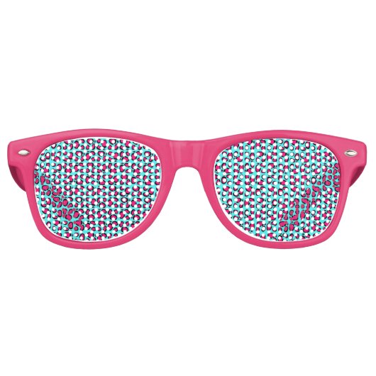 Lunettes De Fête Retro Rockstar Leopard (Devant)
