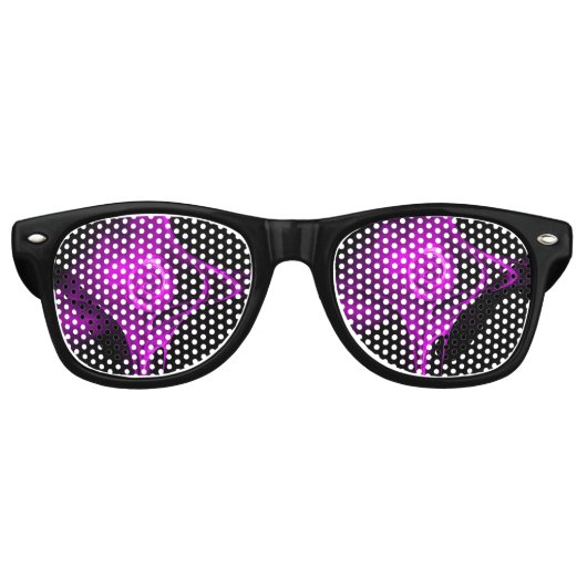 Lunettes De Fête Retro Rose FRACTAL VIOLET PURET (Devant)