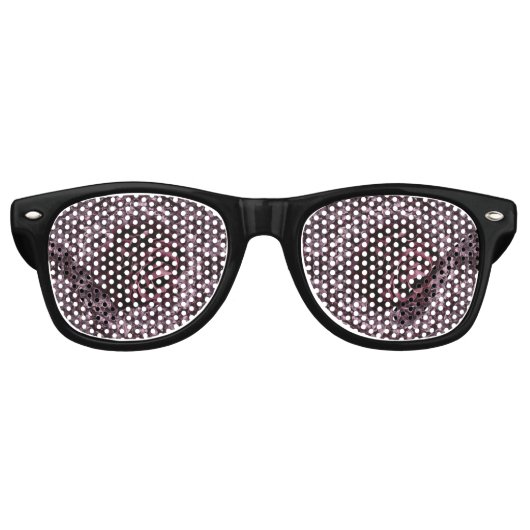 Lunettes De Fête Retro Rose Mandala (Devant)