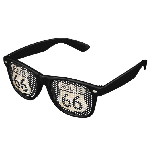 Lunettes De Fête Retro Route 66 (Angulaire)