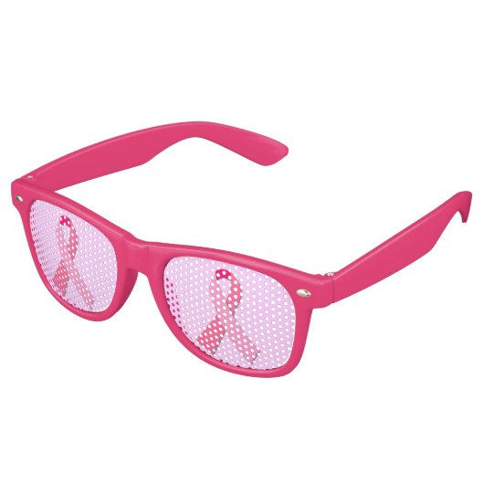 Lunettes De Fête Retro Ruban rose (Angulaire)