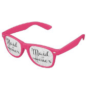 Lunettes De Fête Retro Script rétro de la servante d'honneur (Angulaire)