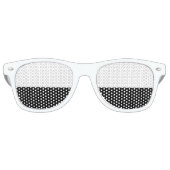 Lunettes De Fête Retro Seules couleurs noir & blanc + vos idées (Devant)