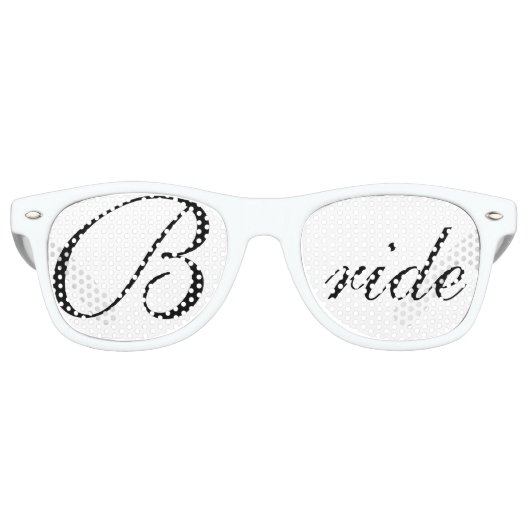 Lunettes De Fête Retro Shades du parti BRIDE (Devant)