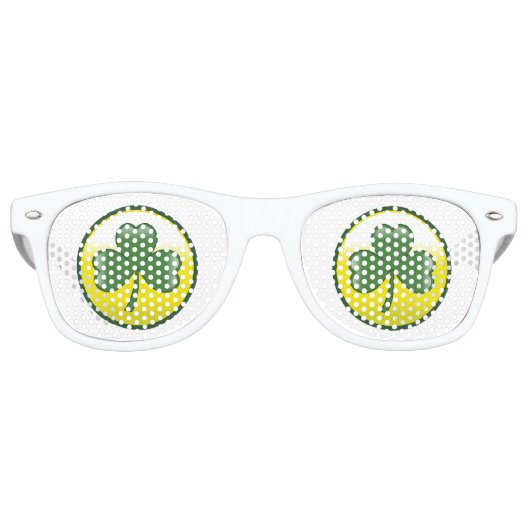 Lunettes De Fête Retro Shamrock (Devant)