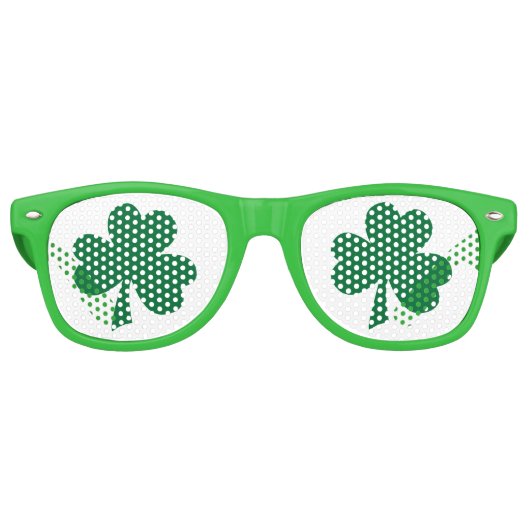 Lunettes De Fête Retro Shamrock (Devant)