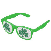 Lunettes De Fête Retro Shamrock (Angulaire)