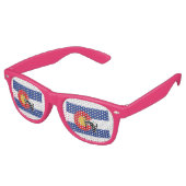 Lunettes De Fête Retro Ski du Colorado (Angulaire)