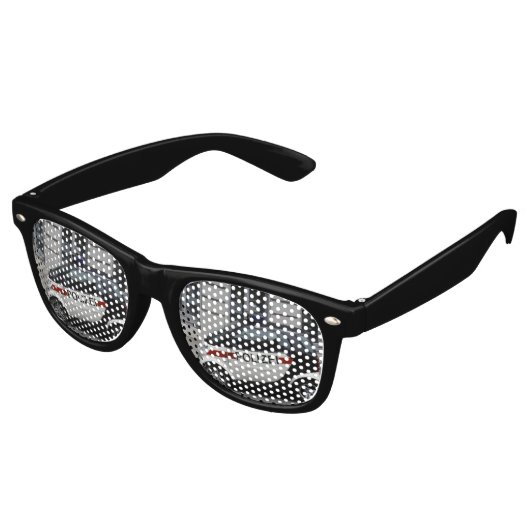 Lunettes De Fête Retro Smart Polizei Auto (Angulaire)