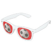 Lunettes De Fête Retro Soccerball (Angulaire)