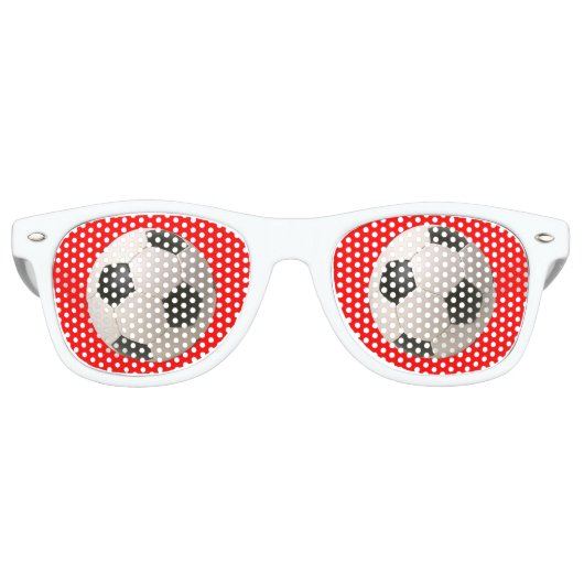 Lunettes De Fête Retro Soccerball (Devant)
