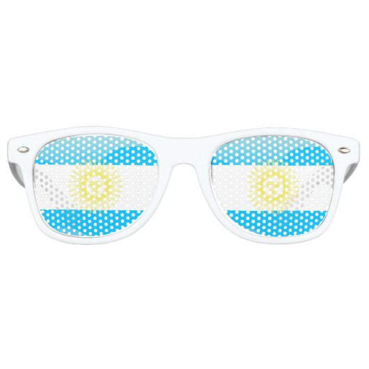 Lunettes De Fête Retro Soleil argentin de mai (Devant)