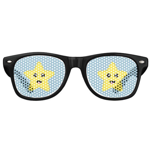 Lunettes De Fête Retro Star de Kawaii (Devant)