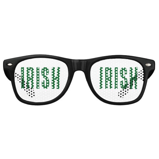 LUNETTES DE FÊTE RETRO STI. PATRICK'S DAY IRISH SUNGLASSES (Devant)