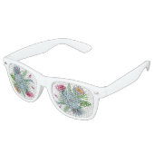 Lunettes De Fête Retro Succulent jardin tropical (Angulaire)