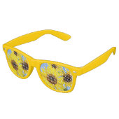 Lunettes De Fête Retro Sunflower d'été (Angulaire)