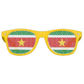 Lunettes De Fête Retro Suriname Flag (Devant)