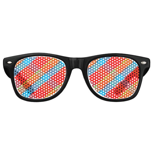 LUNETTES DE FÊTE RETRO TARTAN 7251 (Devant)