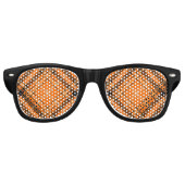 Lunettes De Fête Retro Tartan orange d'Halloween (Devant)