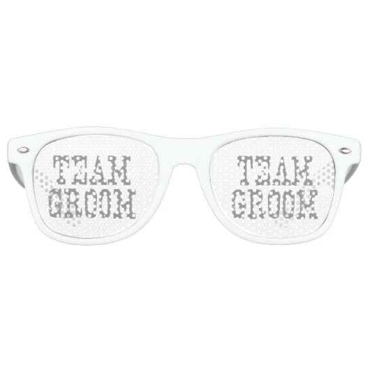 Lunettes De Fête Retro Team Groom Western Grey (Devant)