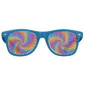 Lunettes De Fête Retro Têtes du parti spirituel psychédélique (Devant)