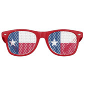 Lunettes De Fête Retro Texas Flag - Texan Pride (Devant)