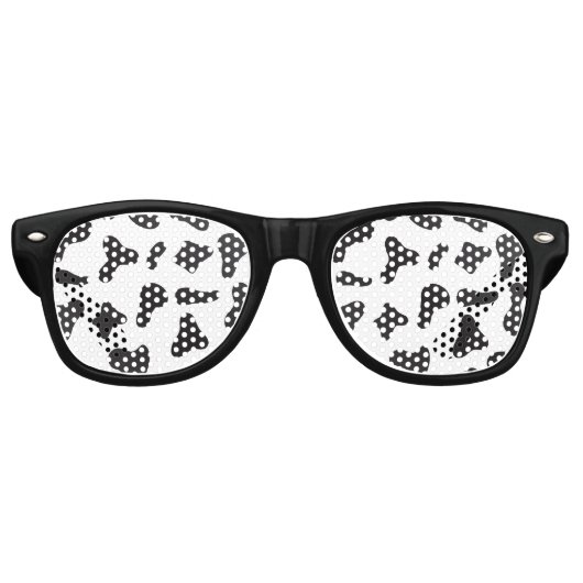 Lunettes De Fête Retro Texture de la peau de vache (Devant)