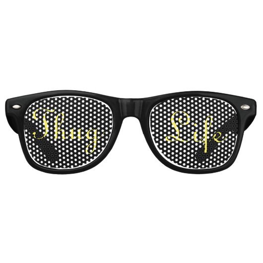 Lunettes De Fête Retro Thug Life Shades (Devant)