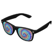 Lunettes De Fête Retro Tie Dye (Angulaire)