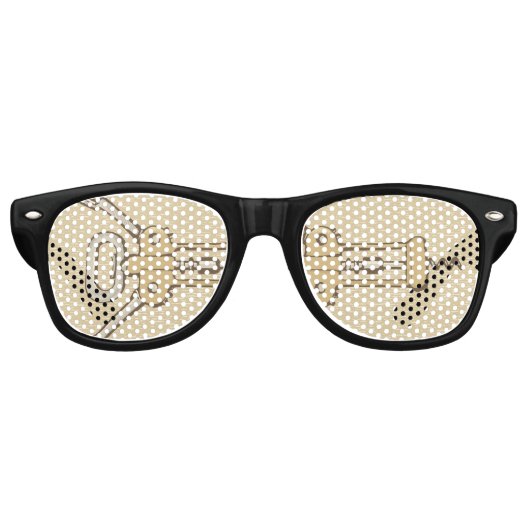 Lunettes De Fête Retro Tire-bouchon (Devant)