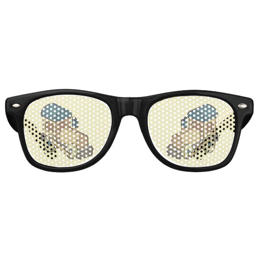 Lunettes De Fête Retro Train de jouets (Devant)