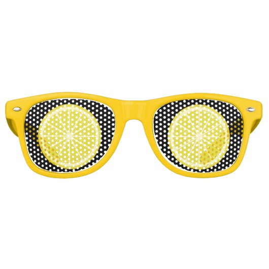 Lunettes De Fête Retro Tranche de citron (Devant)