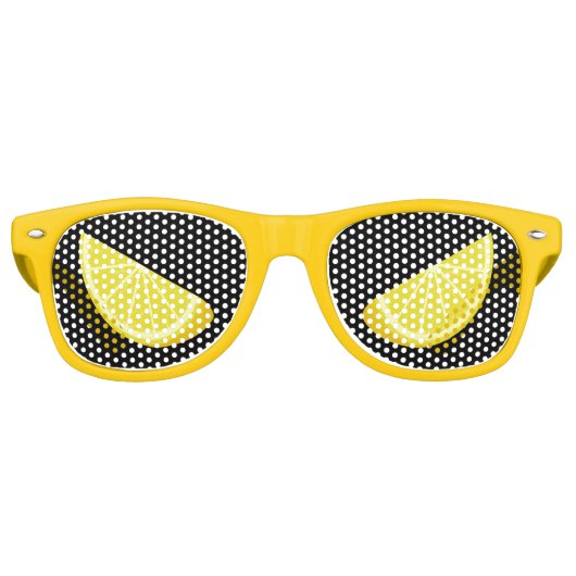 Lunettes De Fête Retro Tranche de citron (Devant)
