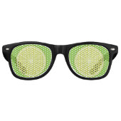 Lunettes De Fête Retro Tranches de chaux (Devant)