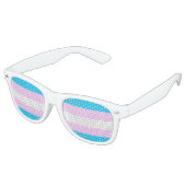 Lunettes De Fête Retro Trans Pride ! (Angulaire)