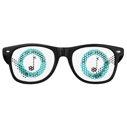 Lunettes De Fête Retro Travaille Dur. Jouez Smart. Aidez Votre Équipe. Af (Devant)