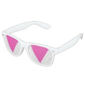 Lunettes De Fête Retro triangle rose (Angulaire)
