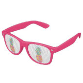 Lunettes De Fête Retro Triangles géométriques roses Girly Ananas (Angulaire)