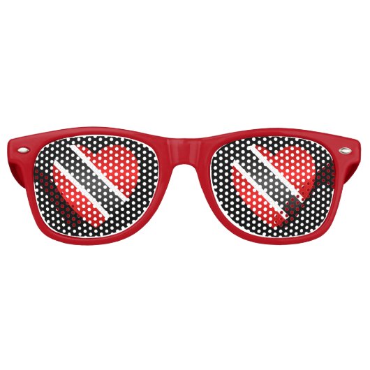 Lunettes De Fête Retro Trinidad and Tobago Flag (Devant)