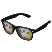 Lunettes De Fête Retro Trois plumes (Angulaire)