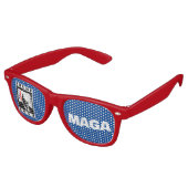 LUNETTES DE FÊTE RETRO TRUMP 2024 RWB (Angulaire)