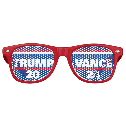 LUNETTES DE FÊTE RETRO TRUMP VANCE 2024 (Devant)