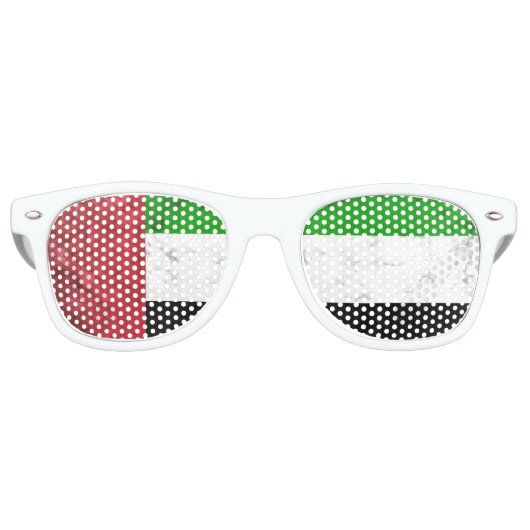 Lunettes De Fête Retro UA Émirats (Devant)