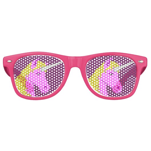 Lunettes De Fête Retro Unicorne (Devant)