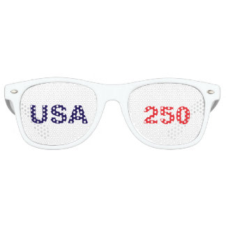 Lunettes De Fête Retro USA 250 250th United States Anniversary