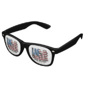 Lunettes De Fête Retro USA Party Sunglasses (Angulaire)