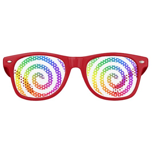 Lunettes De Fête Retro Verres arc-en-ciel (Devant)