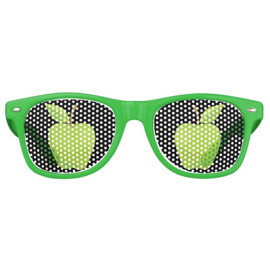Lunettes De Fête Retro Vert pomme (Devant)