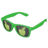 Lunettes De Fête Retro Vert pomme (Angulaire)